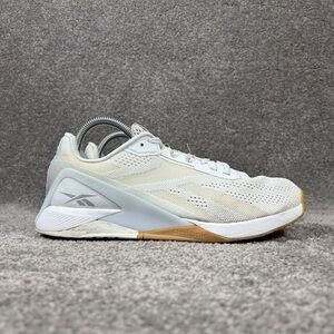 Reebok Nano X1 FX0636 Women’s Sz 9 White Athletic Training Running Shoes Used